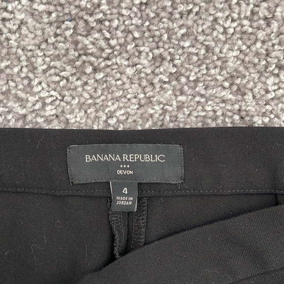 Banana Republic Factory Devon Side Zip Black Skinny Dress Pants - Size 4 - Picture 3 of 5